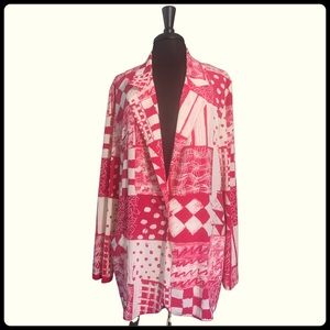 Robbie Sport Abstract Design Boyfriend Jacket